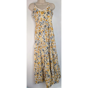 Joie Mommy and Me Floral V Neck Maxi Dress Sz 4 Fairy Cottagecore Peasant Beach